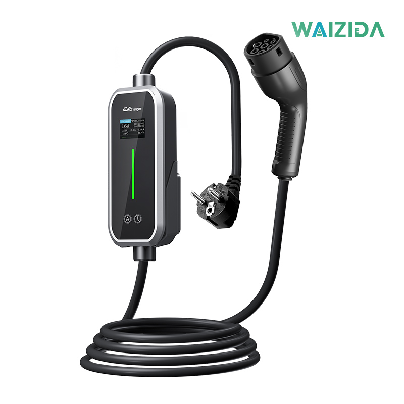 WAIZIDA Portable EV Charger Model T1 with LCD Screen