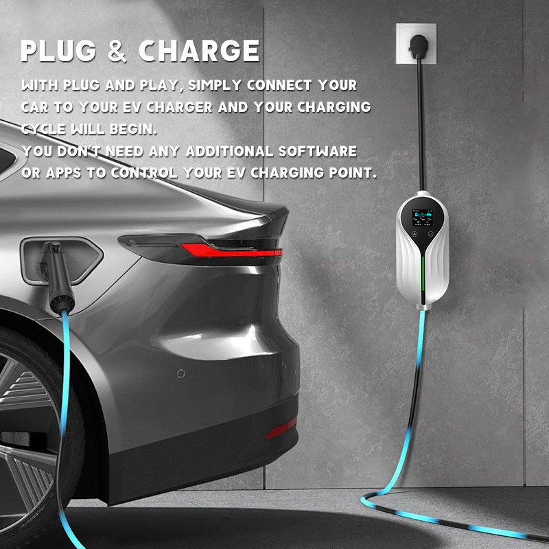 WAIZIDA Portable EV Charger Model U with LCD Screen