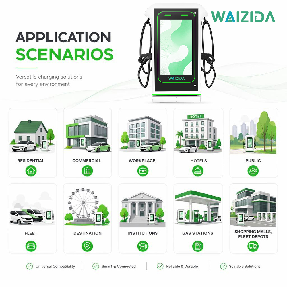 WAIZIDA Model D8 EV Charging Station